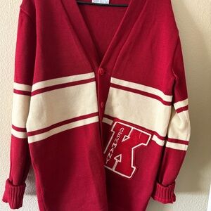 Red and White Women's Sweater